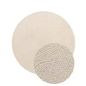 Dywan Calmio 150cm Natural White okrągły 100% wełna - 3