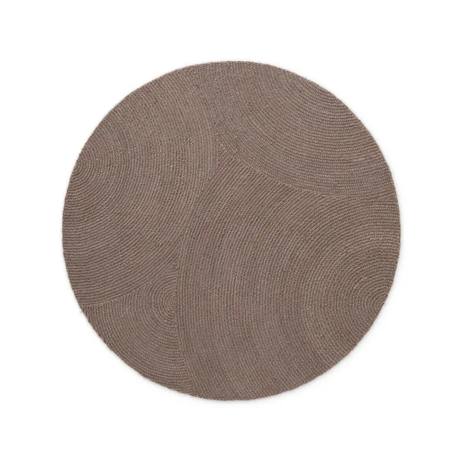Dywan Calmio 120cm Taupe okrągły 100% wełna