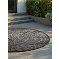 Dywan Duet 160cm Kona Black White dwustronny okrągły do wnętrz i na zewnątrz - 5