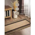 Dywan Looma 80x250cm Natural Gold Black 100% juta - 6
