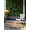 Dywan Duet 160cm Kona Jute White dwustronny okrągły do wnętrz i na zewnątrz - 4