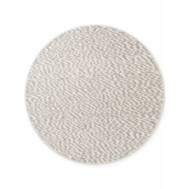 Dywan Lyon 200cm Beans Natural Cream Grey okrągły 100% wełna