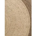 Dywan Looma 200cm Natural Ivory Greige okrągły 100% juta - 7