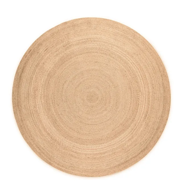 Dywan Jute Braided 200cm Rangpur Natural Gold okrągły 100% juta