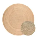 Dywan Jute Braided 200cm Rangpur Natural Gold okrągły 100% juta - 3