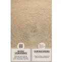 Dywan Jute Braided 200cm Rangpur Natural Gold okrągły 100% juta - 8