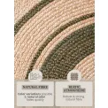 Dywan Jute Braided 200cm Basil Natural Gold Green okrągły 100% juta - 8
