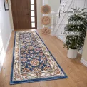 Dywan Luxor 80x240cm Reni Blue Cream - 4