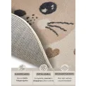 Dywan dziecięcy Adventures 100cm Cat Cream Beige okrągły - 4