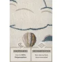 Dywan dziecięcy Adventures 160x235cm Hot Air Ballon Cream Multicolor - 8