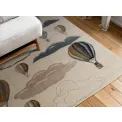 Dywan dziecięcy Adventures 160x235cm Hot Air Ballon Cream Multicolor - 4
