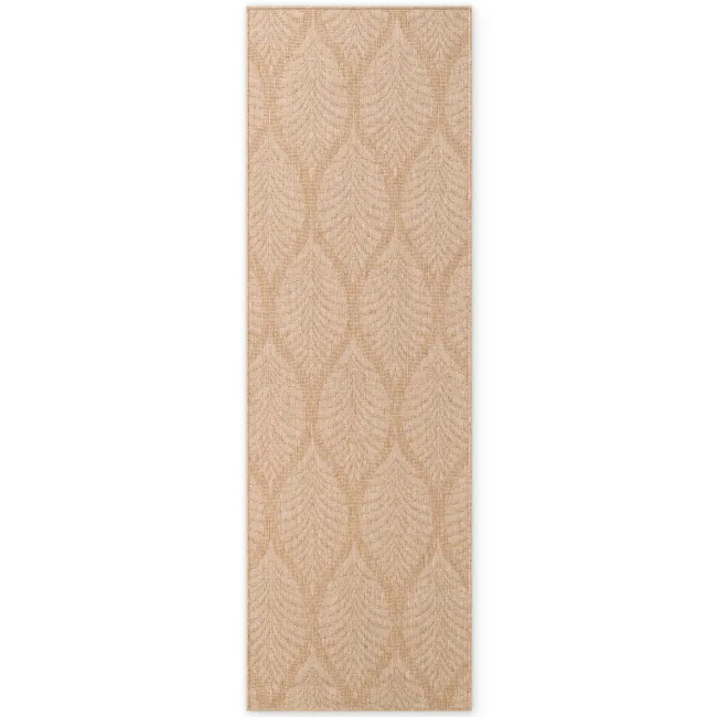 Dywan Duet 80x250cm Liora Jute White dwustronny do wnętrz i na zewnątrz