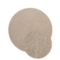 Dywan Calmio 120cm Light Beige okrągły 100% wełna - 3