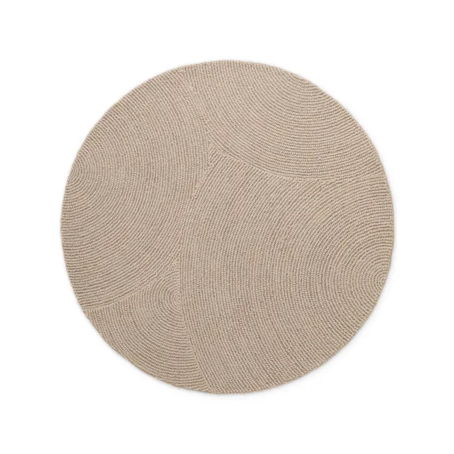 Dywan Calmio 150cm Light Beige okrągły 100% wełna