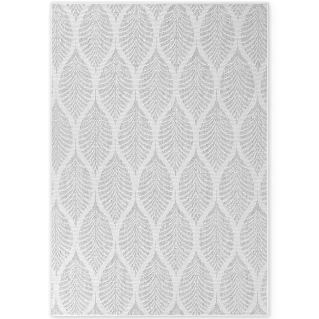 Dywan Duet 200x290cm Liora White Grey dwustronny do wnętrz i na zewnątrz