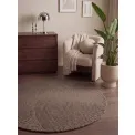Dywan Calmio 200cm Taupe okrągły 100% wełna - 4
