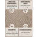 Dywan Calmio 80x200cm Light Beige 100% wełna - 9