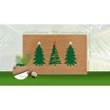 Wycieraczka Mix Mats 45x75cm Decorated Pine Trees Cocos - 10