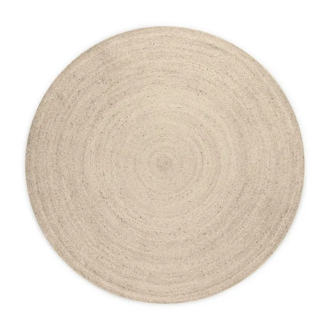 Dywan Jute Braided 140cm Rangpur Natural Ivory okrągły 100% juta