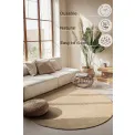 Dywan Jute Braided 140cm Rangpur Natural Ivory okrągły 100% juta - 5