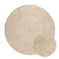 Dywan Jute Braided 140cm Rangpur Natural Ivory okrągły 100% juta - 3
