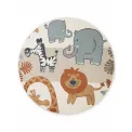 Dywan dziecięcy Adventures 160cm Savanna Cream Multicolor okrągły - 1