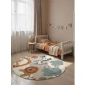 Dywan dziecięcy Adventures 160cm Savanna Cream Multicolor okrągły - 3