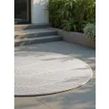 Dywan Duet 160cm Liora White Grey dwustronny okrągły do wnętrz i na zewnątrz - 5