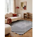Dywan Stryve 120x180cm Flux Black White 100% wełna - 5