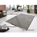 Dywan Gloria 120x170cm Panel Black Cream - 4