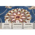 Dywan Luxor 200x280cm Reni Blue Cream - 5
