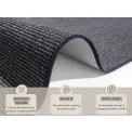 Dywan Bouclé 1.0 67x200cm Loop Anthracite - 6