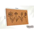 Wycieraczka Mix Mats 40x70cm Line-Art Flowers Cocos - 10