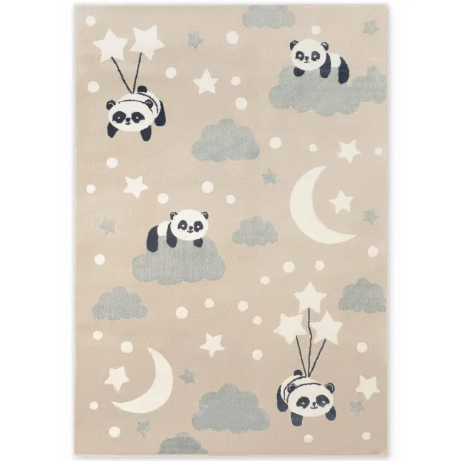 Dywan dziecięcy Adventures 200x290cm Dreamy Panda Beige Multicolor