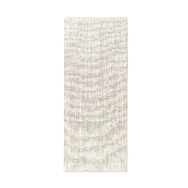 Dywan Bouclé 80x200cm Jaipur White 100% juta