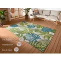 Dywan Flair 200x285cm Tropical Leaves Turquoise Green do wnętrz i na zewnątrz - 4