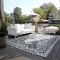 Dywan Gemini 80x150cm Dynamic Silver dwustronny do wnętrz i na zewnątrz - 5