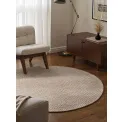 Dywan Lyon 200cm Beans Natural Beige okrągły 100% wełna - 4