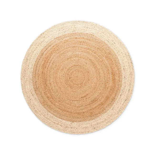Dywan Looma 120cm Natural Gold Ivory okrągły 100% juta - 1