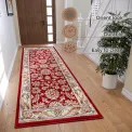 Dywan Luxor 80x240cm Reni Red Cream - 4