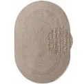 Dywan Jute Braided 160x230cm Rangpur Natural Grey Brown owalny 100% juta - 3