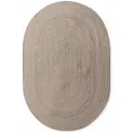Dywan Jute Braided 160x230cm Rangpur Natural Grey Brown owalny 100% juta - 2