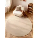 Dywan Puristic 200cm Knots Light Beige okrągły 100% wełna - 4