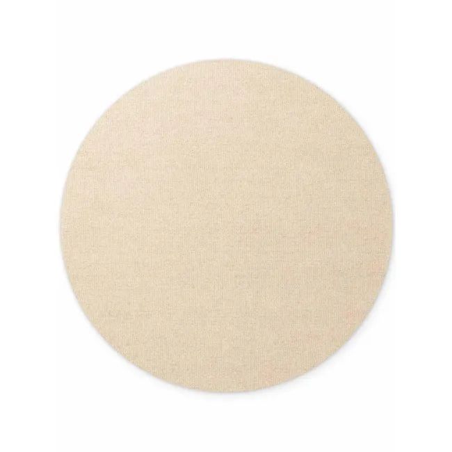 Dywan Puristic 200cm Knots Light Beige okrągły 100% wełna