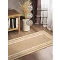 Dywan Looma 80x250cm Natural Gold Ivory 100% juta - 6
