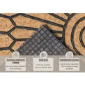 Wycieraczka Mix Mats 45x75cm Geometric Ornament Cocos półokrągła - 5