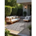 Dywan Duet 120x170cm Liora White Grey dwustronny do wnętrz i na zewnątrz - 7