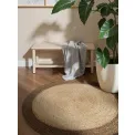 Dywan Looma 120cm Natural Ivory Greige okrągły 100% juta - 4