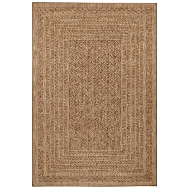 Dywan Forest 80x150m Limonero Beige Brown do wnętrz i na zewnątrz