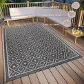 Dywan Clyde 76x150cm Lahal Grey Beige do wnętrz i na zewnątrz - 4